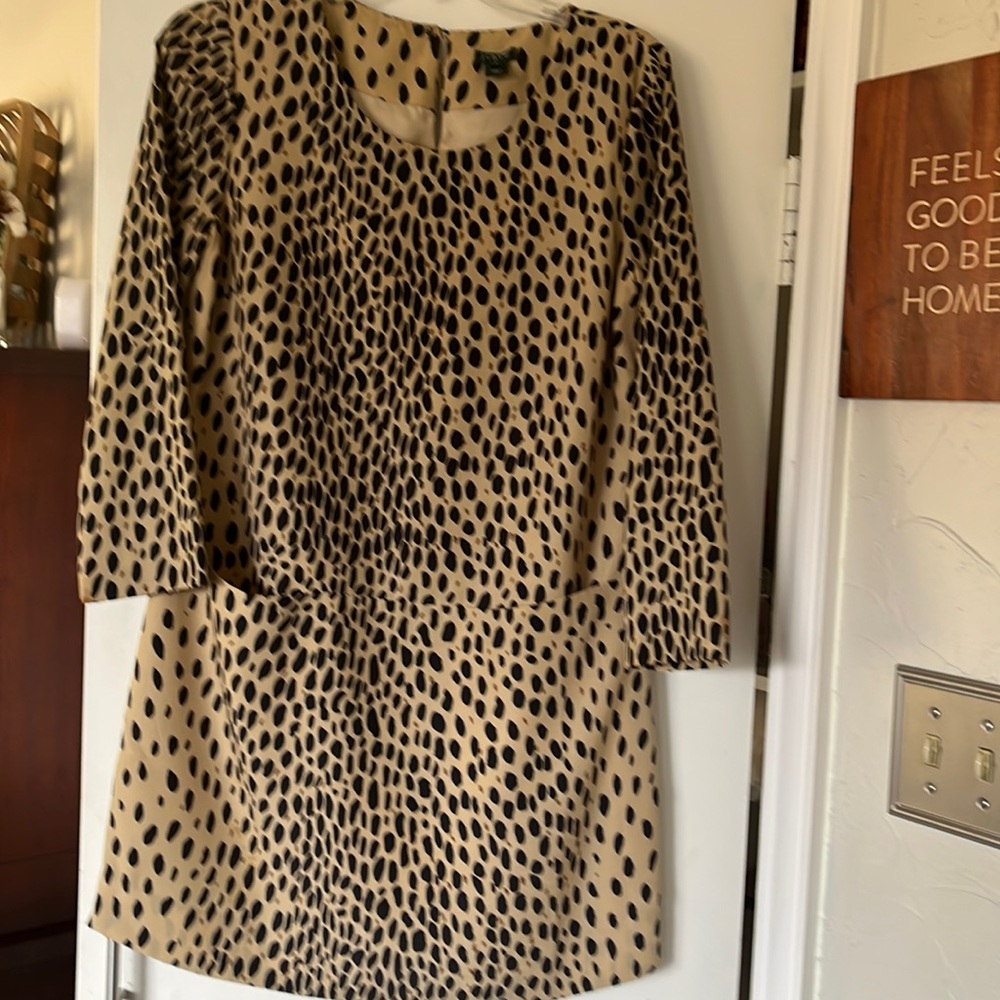 J.Crew leopard print dress with pockets